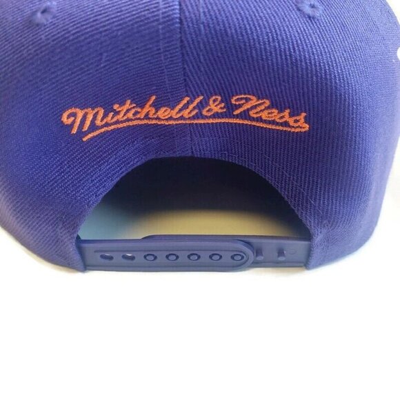 Mitchell & Ness Mens Phoenix Suns Snapback Hat Cap Adjustable Spray Paint Purple - Picture 4 of 6